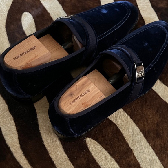 Salvatore Ferragamo Men's Navy Loafers 9.5 EE - Picture 9 of 10